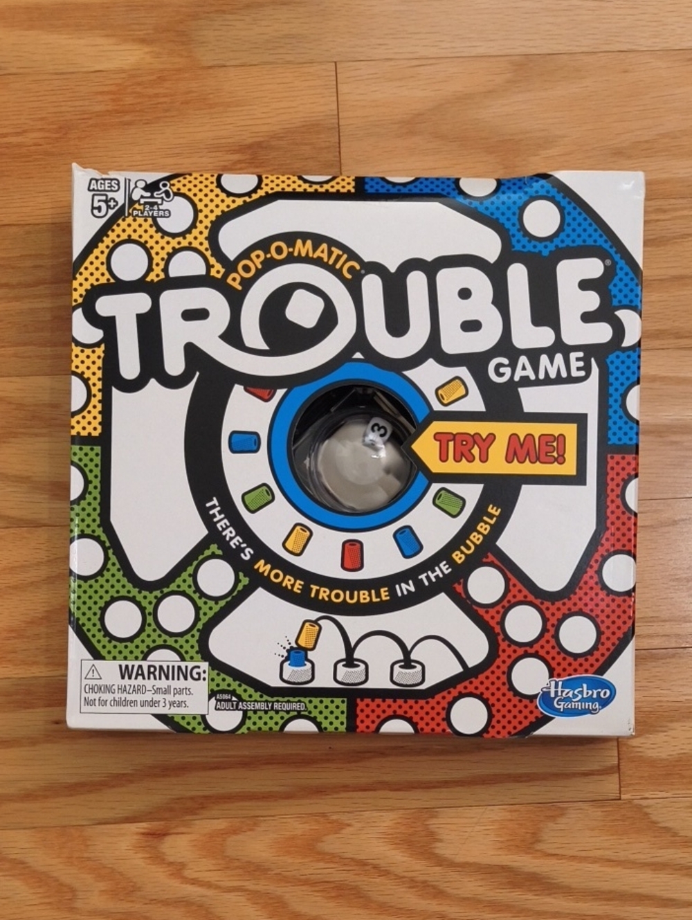Trouble Board Game Hasbro Ages 5+ NWT